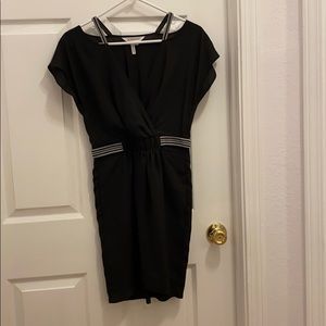 BCBG black dress with pockets